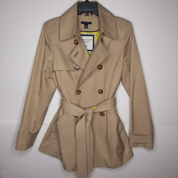 Tommy Hilfiger Jackets & Blazers - Tommy Hilfiger khaki trench coat size M